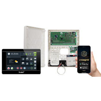 ZESTAW ALARMOWY SATEL INTEGRA 64 + INT-TSI-B + OPU-3P + AWT682 + 17Ah + INT-GSM LTE